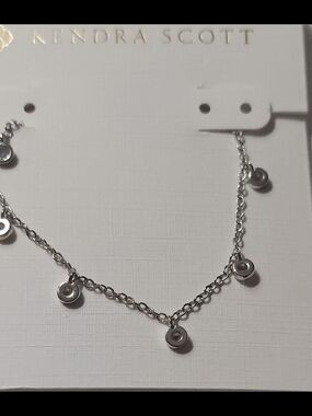 Kendra Scott Silver Polished Disc Charm Necklace